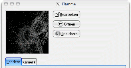 Eigenschaften für das Filter Flammen